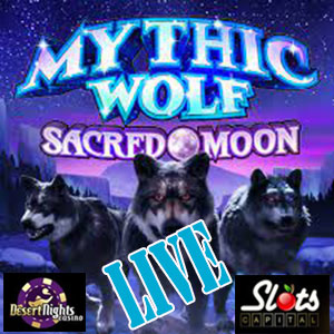 Mythic Wolf - Sacred Moon is LIVE at Slots Capital Casino and Desert Nights Casino