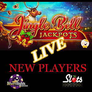  Jingle Bell Jackpots is LIVE at Slots Capital Casino and Desert Nights Casino